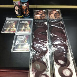 Dream Catchers Ombre Red‎ Tape In Hair Extensions Wavy 20 Inch